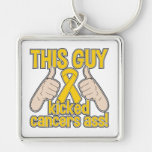 Neuroblastoma This Guy Kicked Cancer Key Chain