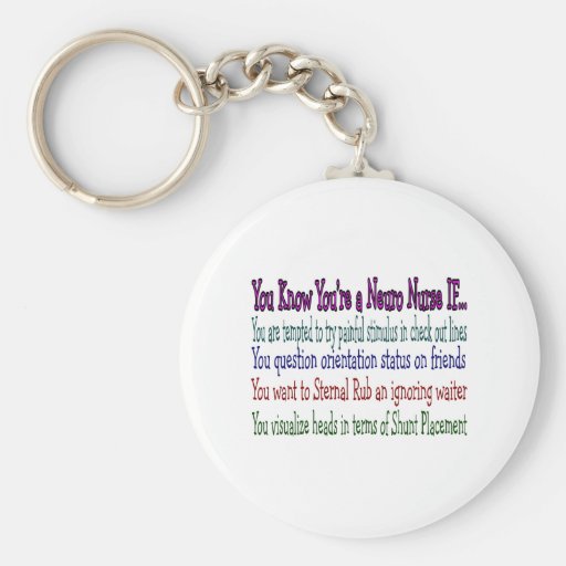 Neurology Nurse Hilarious Gifts, Unique Saying Keychain