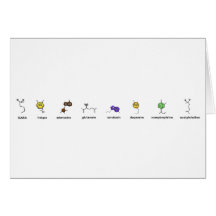 Neurotransmitter Parade Greeting Card