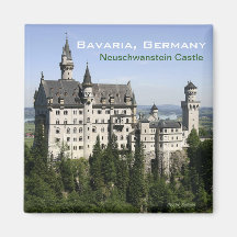 Neuschwanstein Castle Bavaria Travel Fridge Magnet