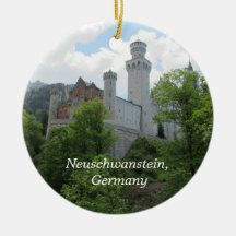 Neuschwanstein Castle Christmas Tree Ornament