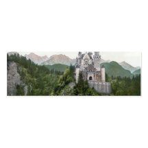 Neuschwanstein Castle Lithograph Business Card