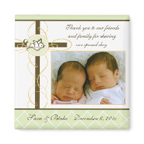 Neutral Baptism/Christening Favour - Photo Magnet