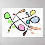 Neutral Colours Abstract Poster posters
