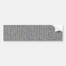 neutral knitwork bumper stickers
