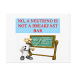 NEUTRINO quantum mechanics physics joke postcards