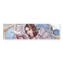 Neva - Christmas Angel Bumper Sticker