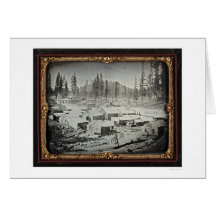 Nevada City, 1852 by Joseph Blaney Starkweather Greeting Cards