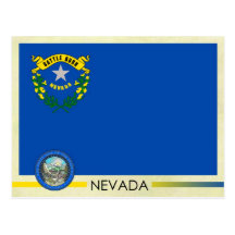 Nevada State Flag and Seal Postcards