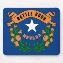 Nevada State Flag Mouse Pads