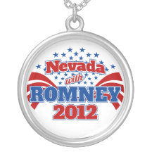 Nevada with Romney 2012 Custom Necklace