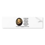 Never Bow To Shrine Of Intolerance Jefferson Quote bumper stickers