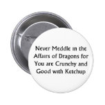Never Dragons buttons