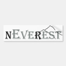 Never-Ever-Rest Bumper Stickers