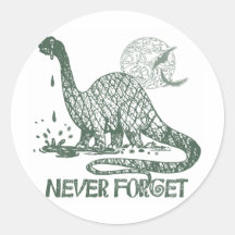 Never Forget Dinosaur shirts and gift ideas Sticker
