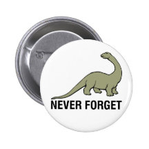 Never Forget Pinback Buttons