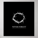Never Forget - Poster (customisable) posters