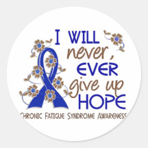 Never Give Up Hope 4 CFS Round Sticker