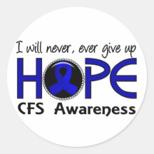 Never Give Up Hope 5 CFS Stickers