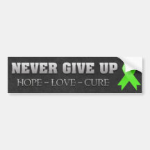 Never Give Up Hope Non-Hodgkins Lymphoma Bumper Stickers