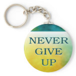 NEVER GIVE UP keychains