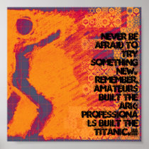never give up print
