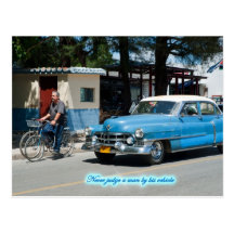 Never judge a man by his vehicle ! post card