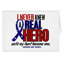 Never Knew A Hero 2 Aunt (Support Our Troops)