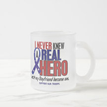 Never Knew A Hero 2 Boyfriend (Support Our Troops) Coffee Mug