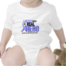 Never Knew A Hero 2 Dad Prostate Cancer Bodysuits