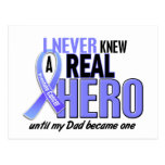 Never Knew A Hero 2 Dad Prostate Cancer Postcard