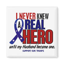 Never Knew A Hero 2 Husband (Support Our Troops)