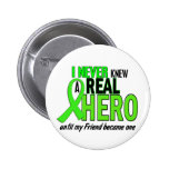Never Knew A Hero 2 LIME GREEN (FRIEND) Pin