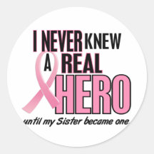 Never Knew A Hero 2 PINK (Sister) Sticker