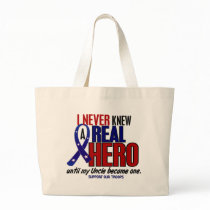 Never Knew A Hero 2 Uncle (Support Our Troops) Tote Bags