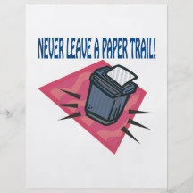 Never Leave A Paper Trail Full Color Flyer