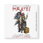 Never  Meddle with Pirates magnets