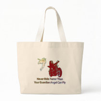 NEVER RIDE FASTER THAN YOUR GUARDIAN ANGEL CAN FLY BAGS
