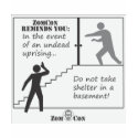 Never Shelter In a Basement t-shirts