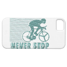 Never Stop: Cycling iPhone 5 Cover