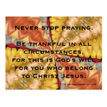 Never Stop Praying Post Card