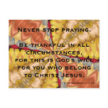 Never Stop Praying postcards