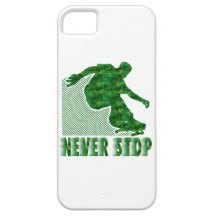 Never Stop: Skateboarding iPhone 5 Cover