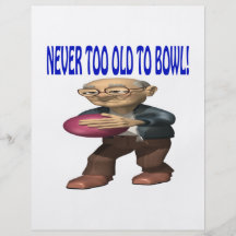 Never Too Old To Bowl Full Colour Flyer