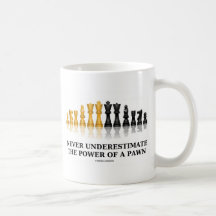 Never Underestimate The Power Of A Pawn (Chess) Mug