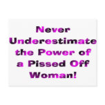 Never Underestimate the Power postcards