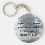 Never will I leave you; never will I forsake you. Keychain