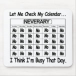 Neverary Calendar Busy Mouse Mat