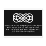 Neverending Celtic Love Knot and poem postcards