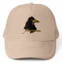 Nevermore with Raven by Edgar Allan Poe hats